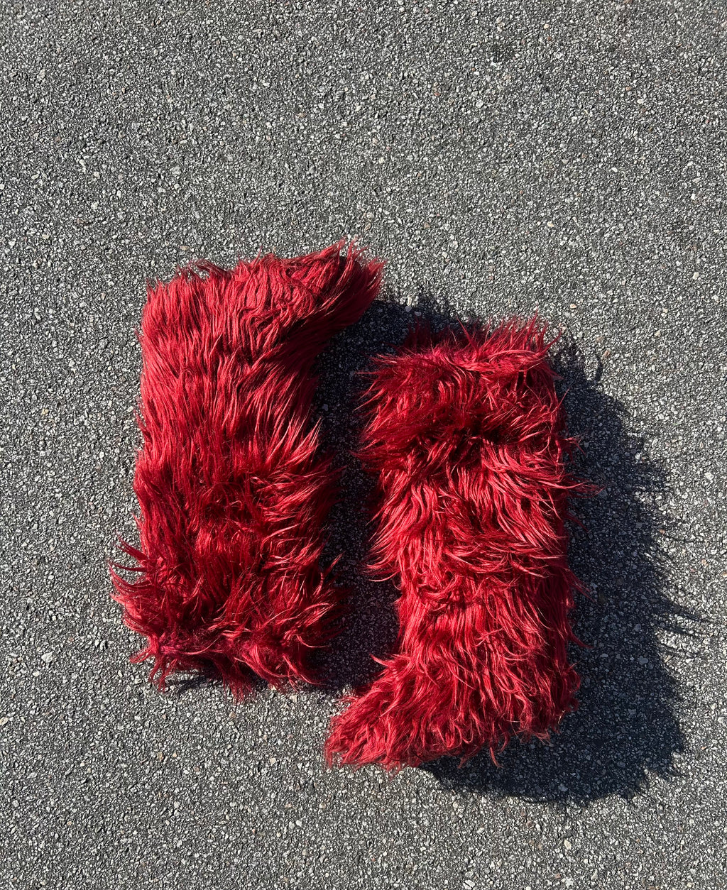 Fur Boot sets (burgundy)
