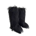 Furry Boot Set )BLACK)